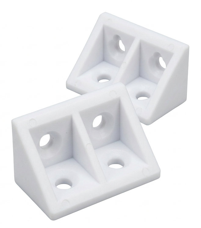 Robustline Pvc Bracket W/O Plate (g704) Cupboard Fittings Premium Hardware for Door Cabinet Window Furniture and Interior Use